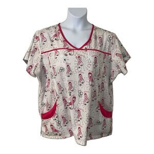 Uniform Advantage scrubs Women's Fashion Medical Nursing Printed Scrub Tops Cure